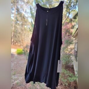 Jennifer Lopez Black Sleeveless Embroidered Top